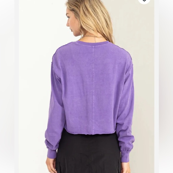 Raw Hem Long Sleeve - Picture 3 of 6